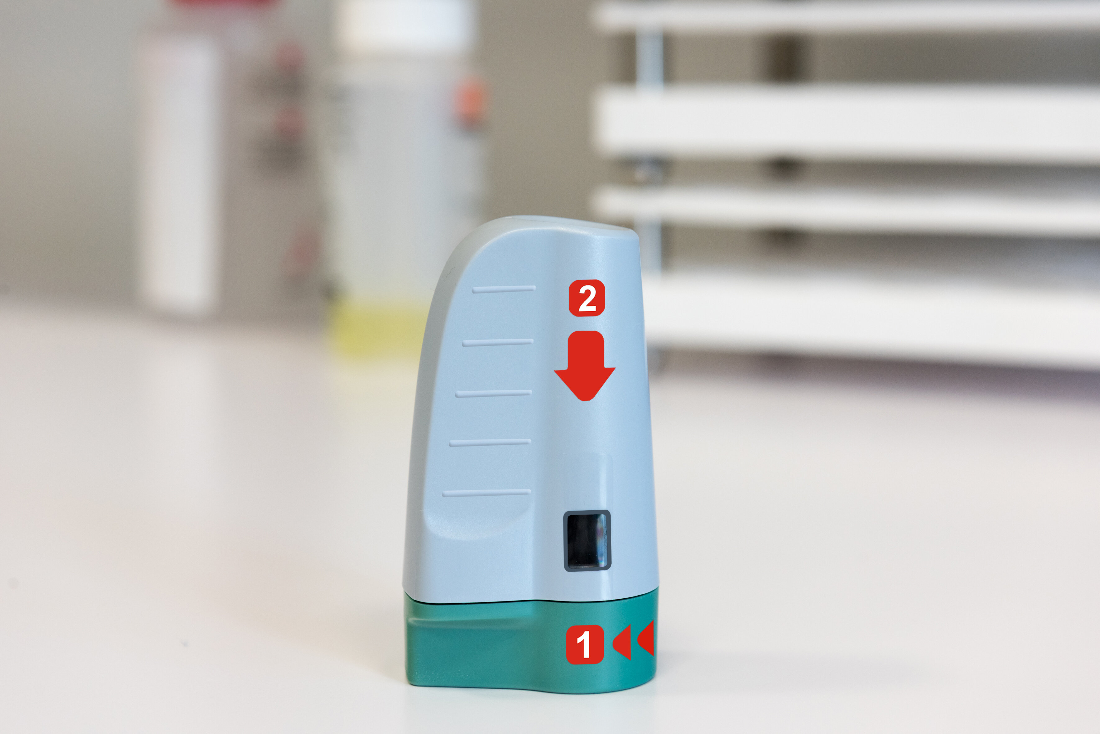 Le Zeneo, dispositif qui propulse en moins d’un dixième de seconde une solution médicamenteuse à travers la peau - © SYLVAIN FRANCOIS 21300 CHENOVE