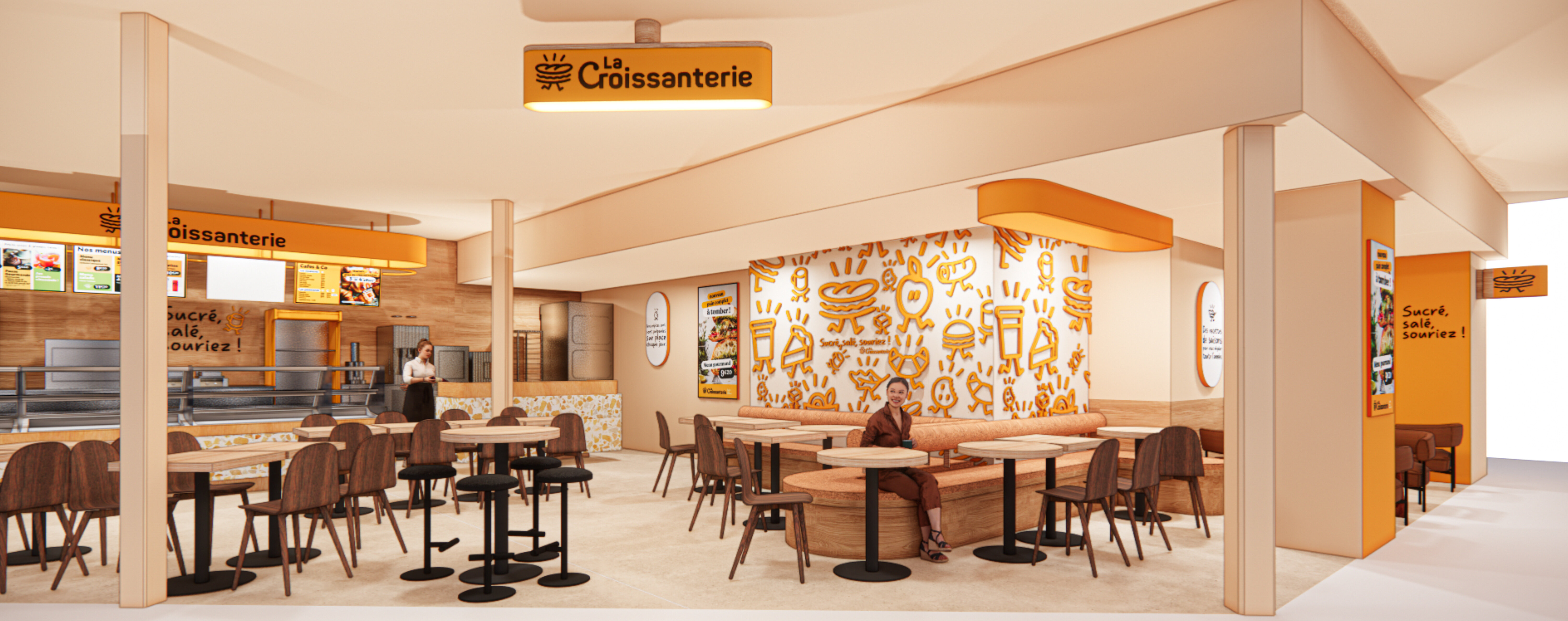 Le concept de la Croissanterie fait peu neuve. - © La Croissanterie