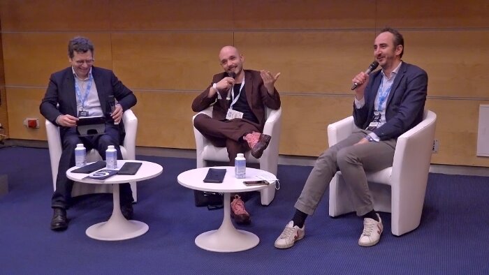 F.Ziserman (Target2Sell), E.Acquarone (Les Galeries Lafayette) et A.Coutarel (Target2Sell) - © D.R.