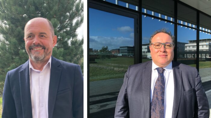 Thierry Gribet, directeur logistique et S&OP et J-M Sarrazin, directeur supply chain de Cristalco - © D.R.