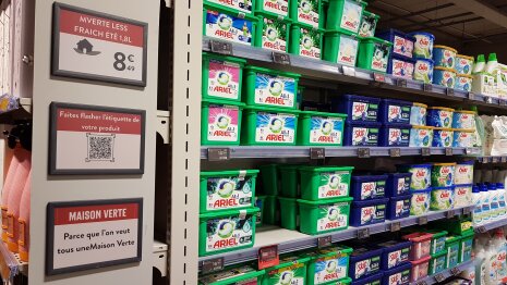 Des étiquettes clignotantes pour trouver plus rapidement le produit. - © Républik Retail