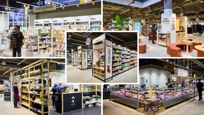 Le magasin Croisé-Laroche a été rénové et a adopté toutes les nouveaux marqueurs de l’enseigne. - © Monoprix