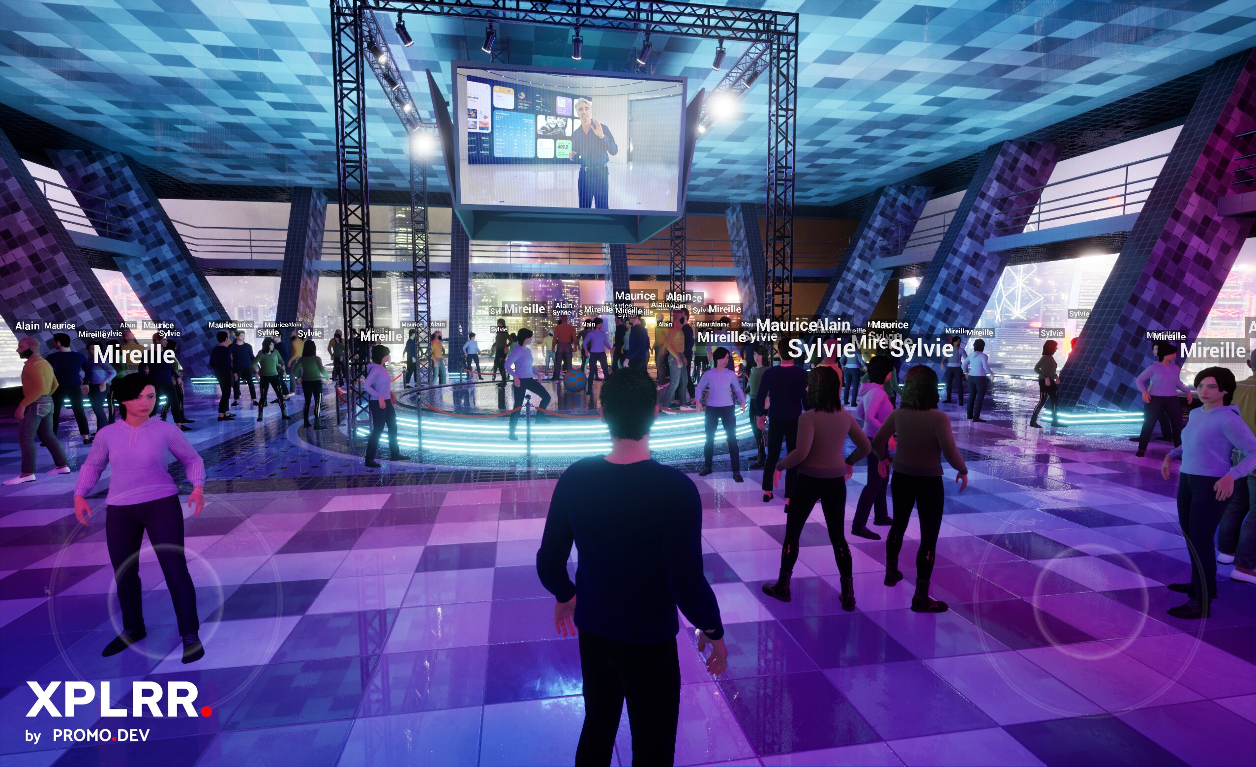 Metaverse XPLRR, une solution 3D immersive qui permet de rassembler de larges audiences - © XPLRR
