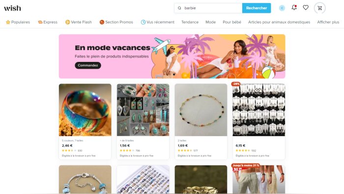 Depuis le 10 mars, Wish est de nouveau référencé sur les moteurs de recheche. - © D.R.