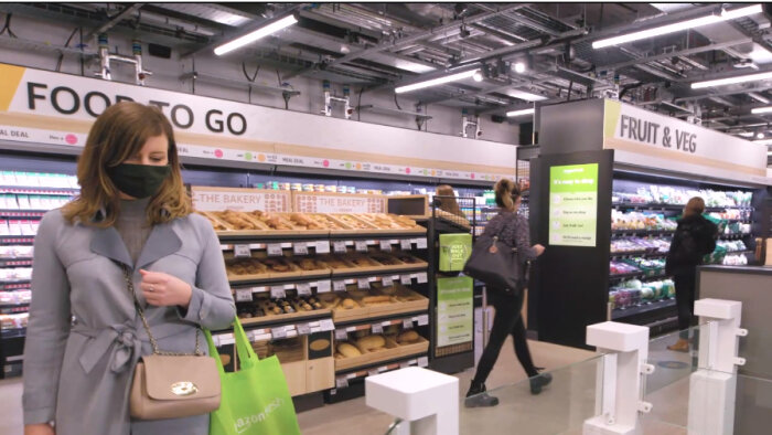Le magasin Amazon Fresh UK suit le même fonctionnement que les Amazon Go américains. - © Amazon