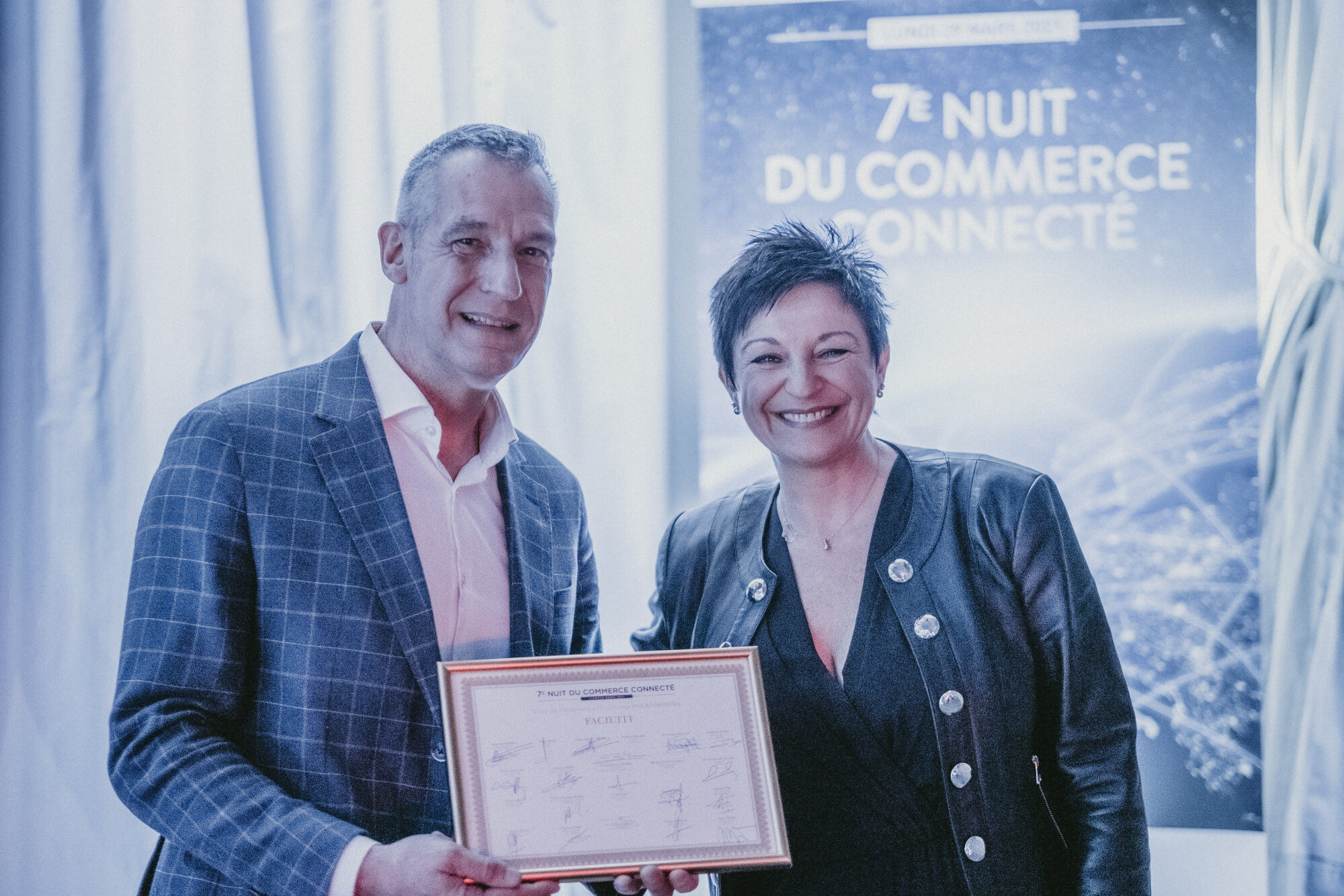 Frédéric Sudraud (Facil’iti) et Cathy Collart-Geiger (Picard) - © Républik Retail