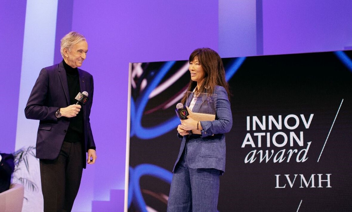 Bernard Arnault et Sojin Lee, fondatrice et p-dg de Toshi. - © Marie Rouge
