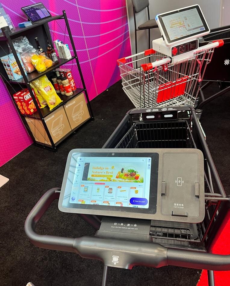 Trollee P2, un chariot connecté basé sur l’IA. - © Républik Retail / D.B.