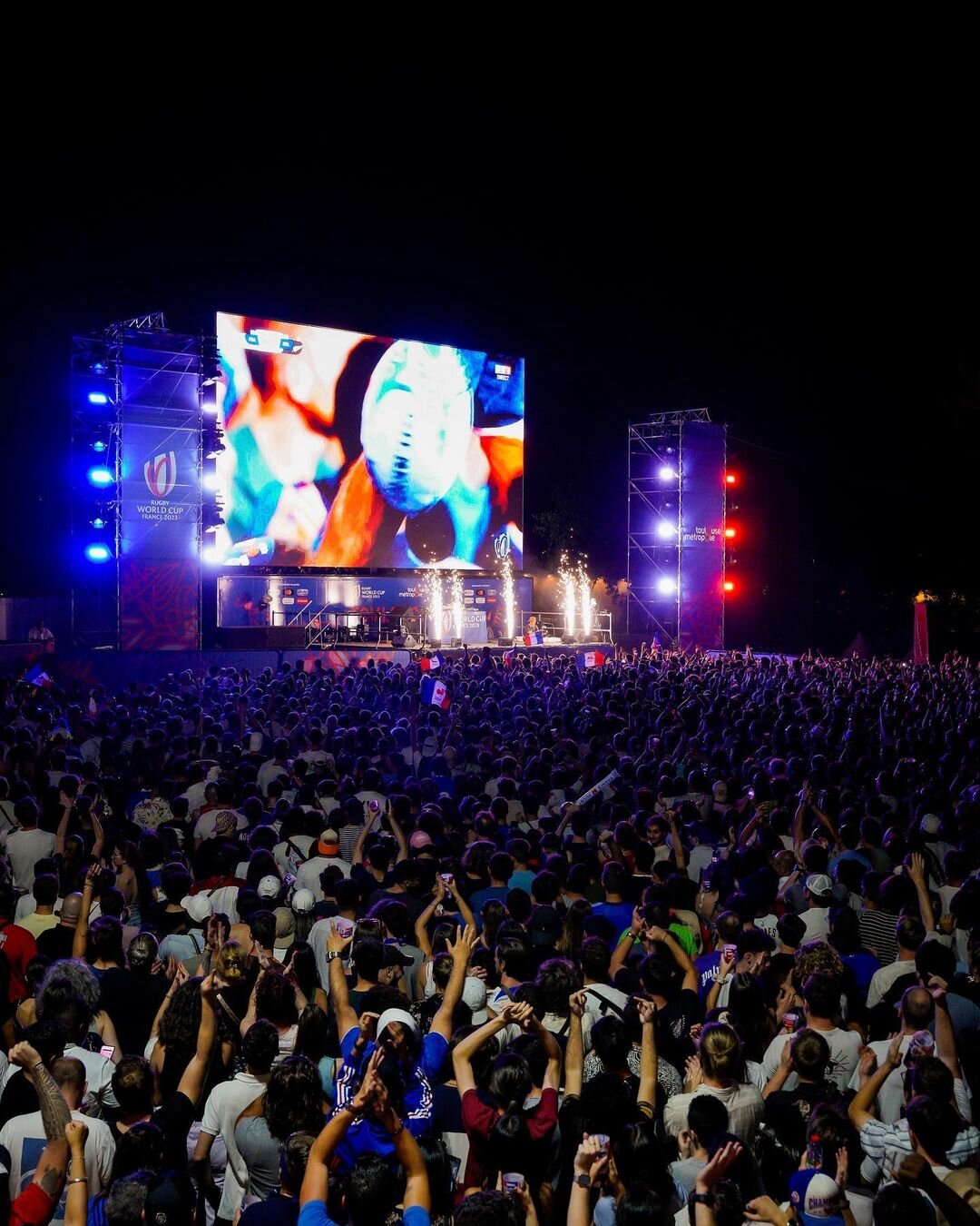 Le Village Rugby Toulouse, la plus grande fan zone du territoire pouvant accueillir 40 000 personnes - © Visitez Toulouse