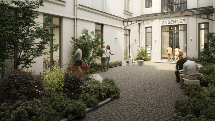 Pasqal a porté son choix sur le 24Sentier pour son implantation au cœur de Paris. - © RF Studio