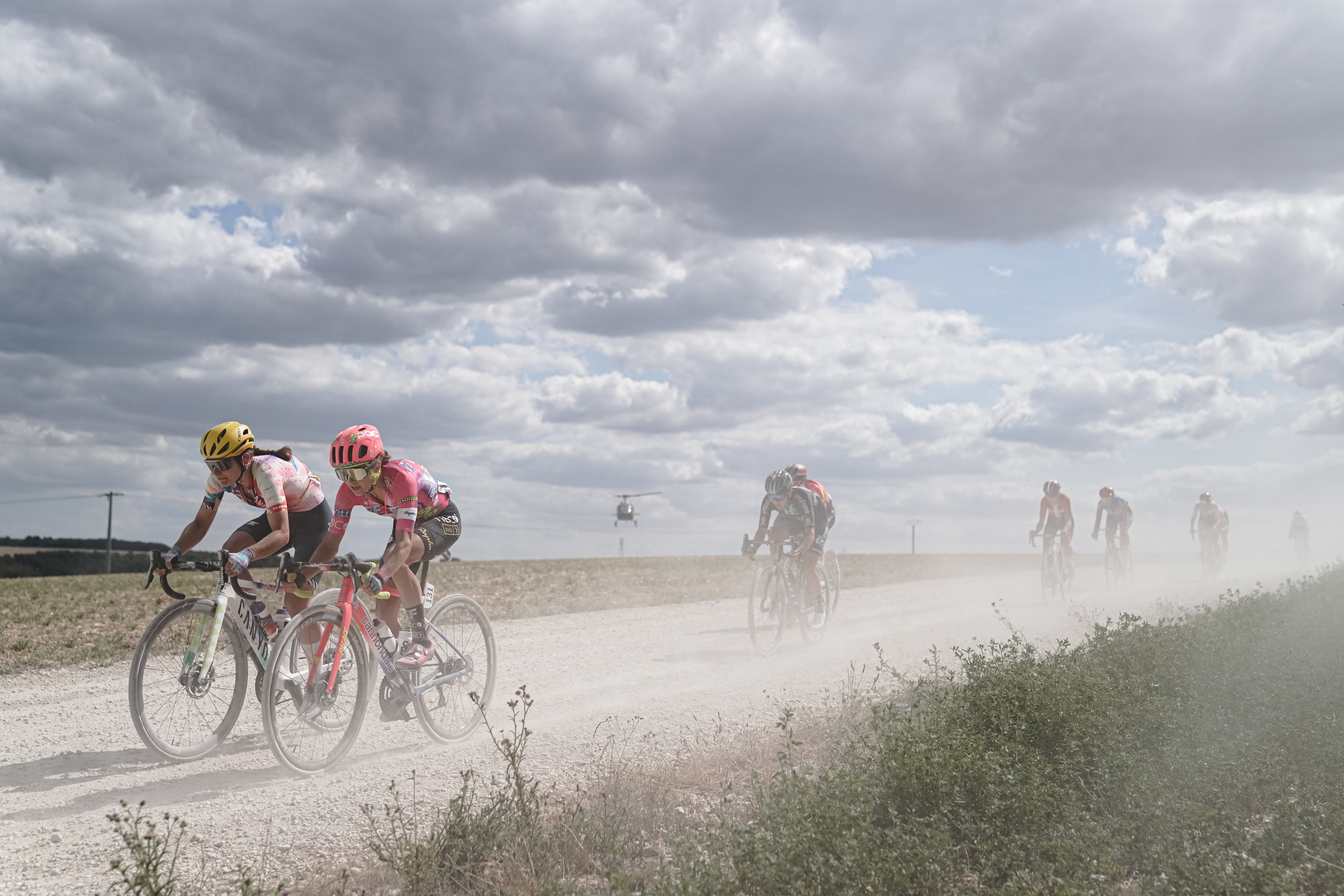 Elise Chabbey et Veronica Ewers sur l’Étape 4 - Troyes / Bar-sur-Aube - Tour de France femmes avec Zwift 2022  - © A.S.O./Thomas Maheux