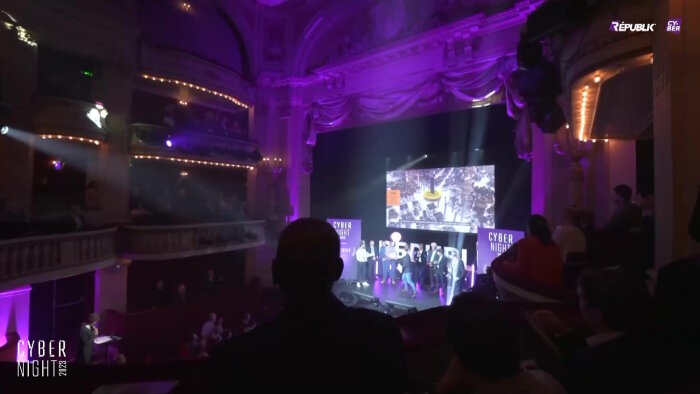 La Cyber Night 2023 a eu lieu le 27 novembre 2023 au Théâtre de la Madeleine - © Républik Cyber