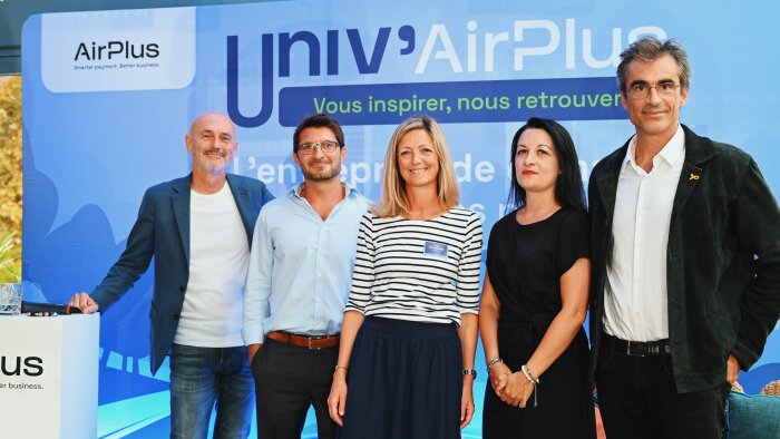 Julie Troussicot, entourée par les intervenants d’Univ’AirPlus. - © D.R.