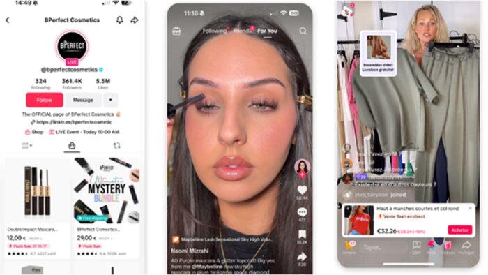 TikTok se classe déjà en 8e position sur les sites e-commerce américains. - © D.R.