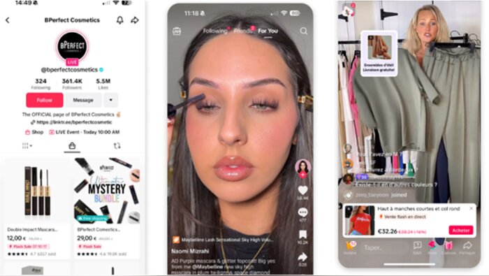 TikTok se classe déjà en 8e position sur les sites e-commerce américains. - © D.R.