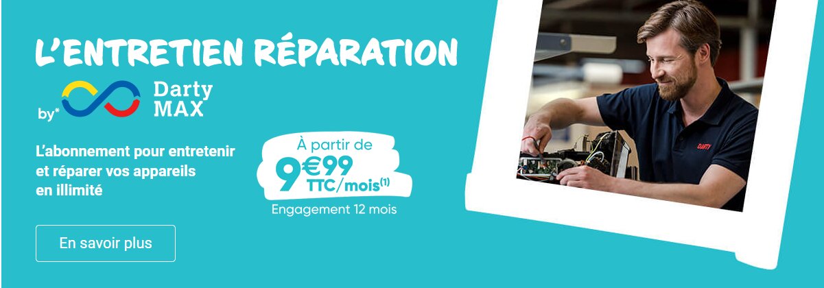 Darty Max a été rebaptisé pour les clients Fnac le service L’entretien réparation by Darty. - © D.R.