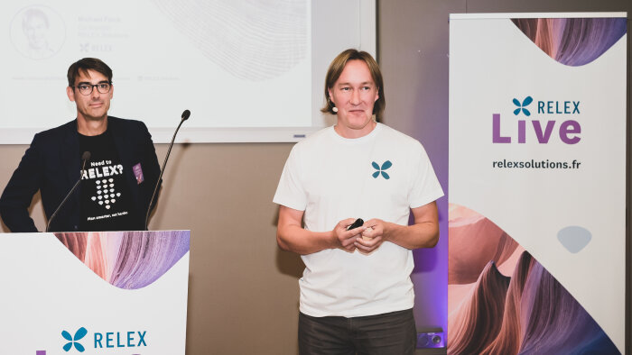 Franck Westrelin et le co-fondateur de Relex, Michaël Falck. - © Ch.C.G