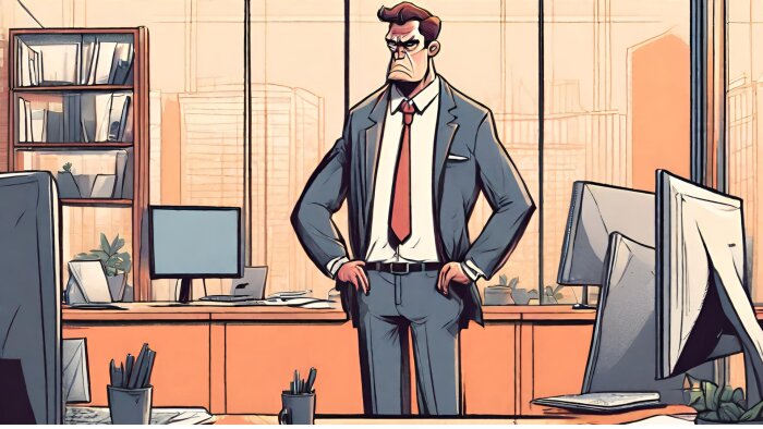 Les entreprises sont de plus en plus enclins à faire machine arrière sur le télétravail. - © Générée par IA avec Canva