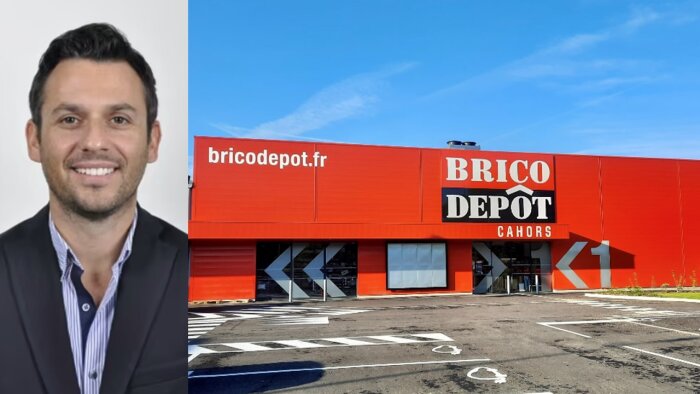Laurent Vittoz, directeur d’enseigne Brico Dépôt, teste un nouveau format de 1000 m² à Cahors. - © Brico Dépôt