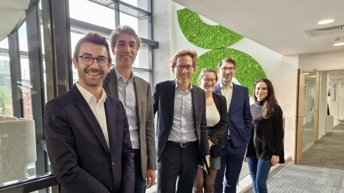 A gauche, Cédric Frachet, le COO d’Heppner et Arnaud de Moissac, CEO de DC Brain. - © D.R.