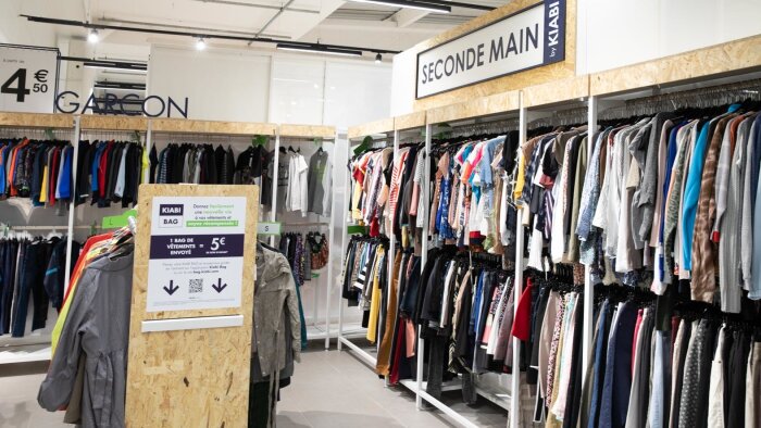 Kiabi a créé des espaces seconde main dans ses magasins et accélère sur le sujet. - © Barbara Grossmann