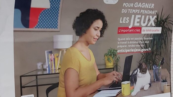 La campagne gouvernementale pour le télétravail lors des Jeux Olympiques et Paralympiques 2024 - © D.R.