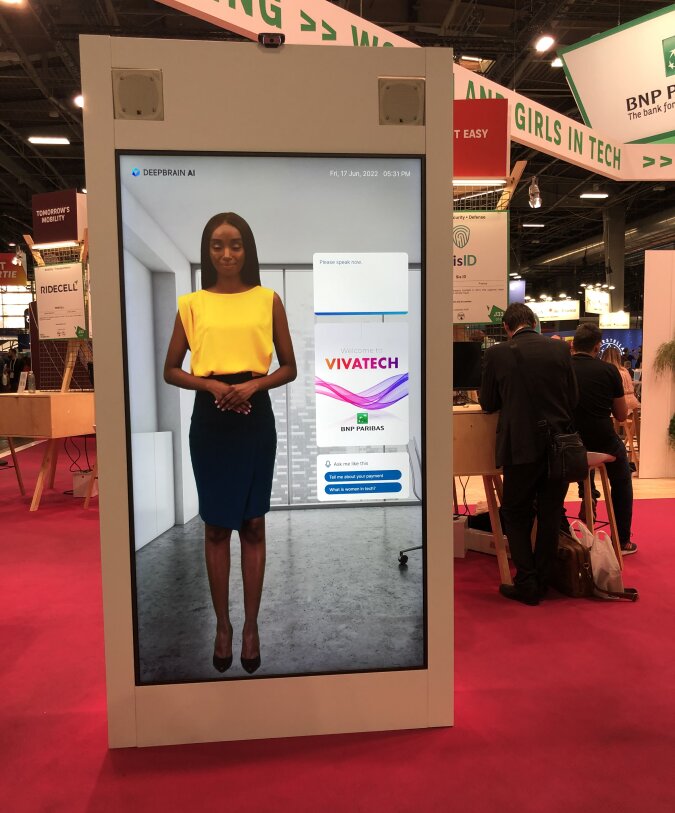 DeepBrain crée des avatars virtuels. - © L’Echangeur