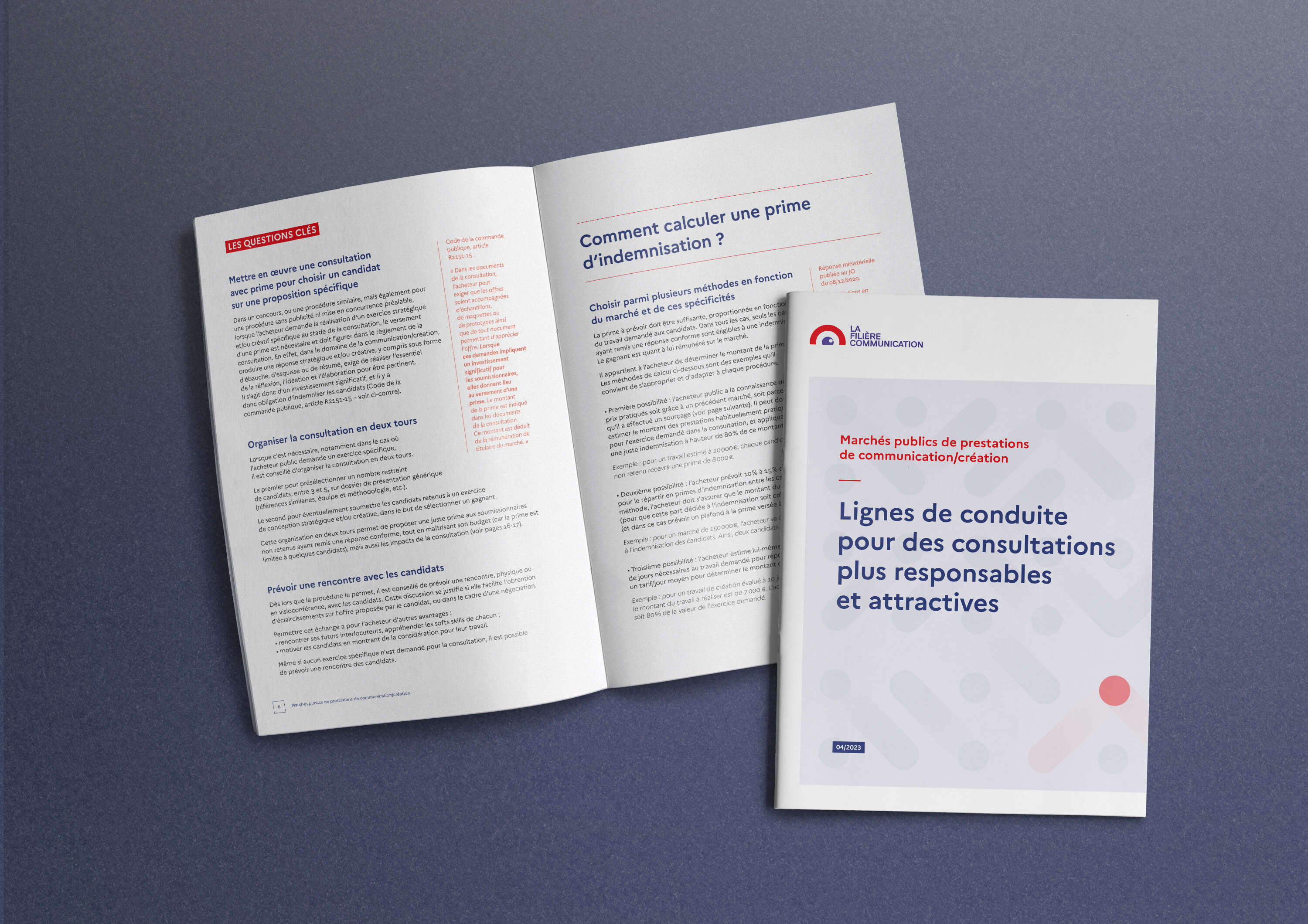 Les lignes de conduite, un document de conseils pour des consultations plus efficaces et vertueuses - © La Filière communication