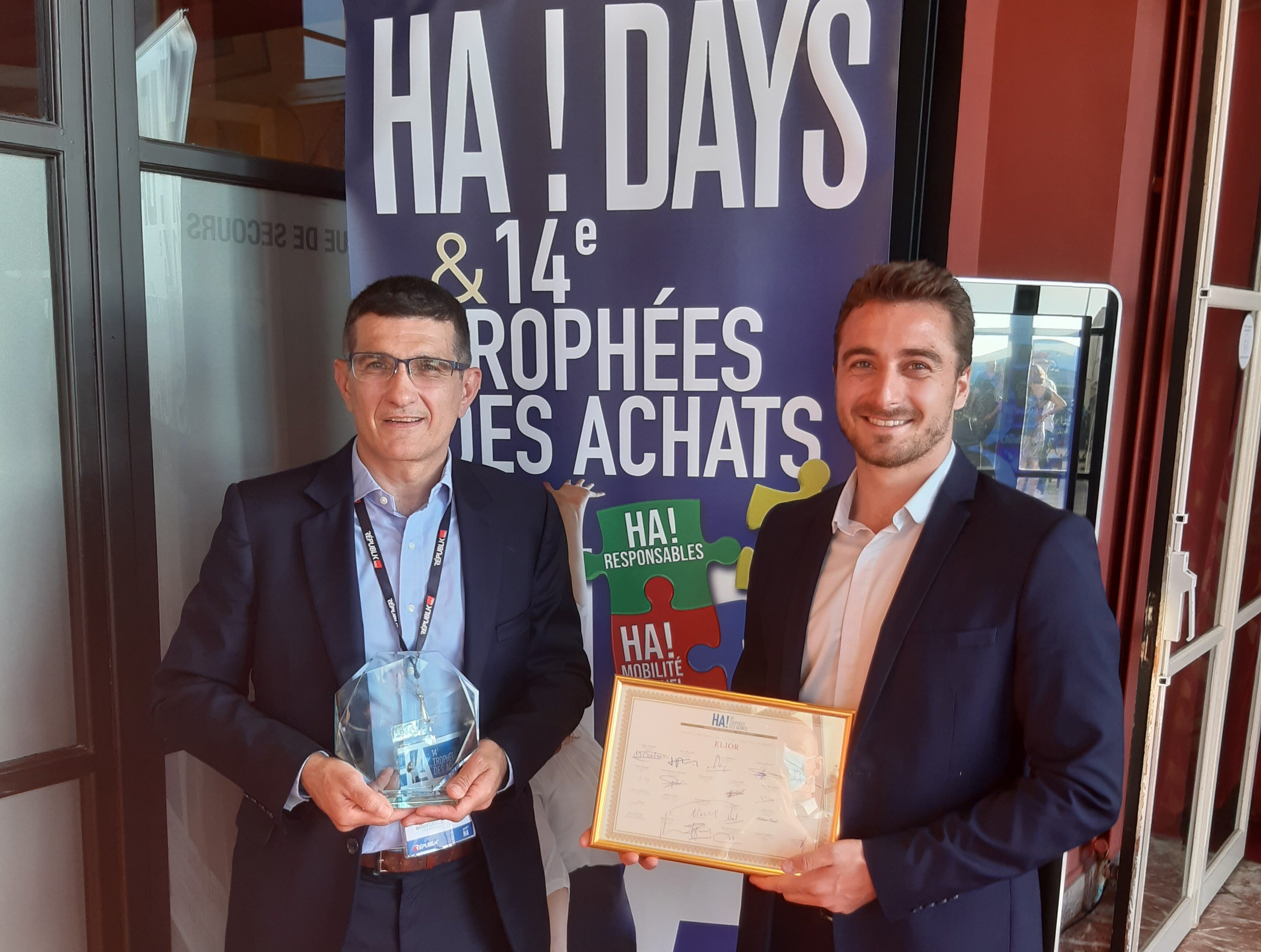 Pascal Thos et Alain Bernardeschi, médaillés d’or du Trophée des Achats en juin 2021 - © Manuel Abella