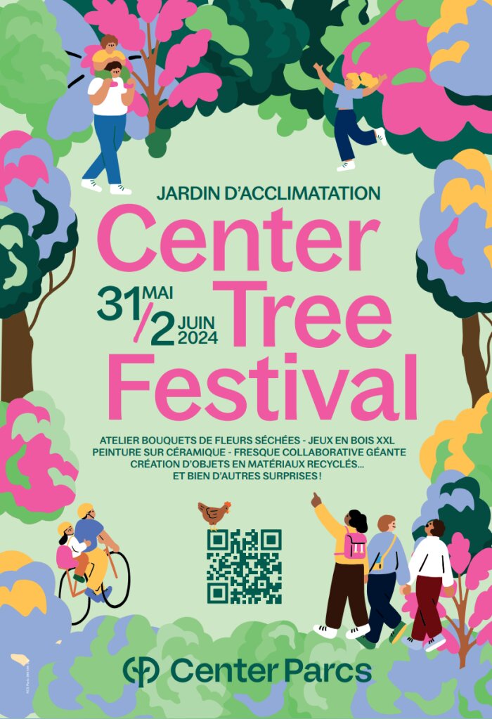 Le Center Tree Festival, un roadshow éco-pensé - © Center Parcs