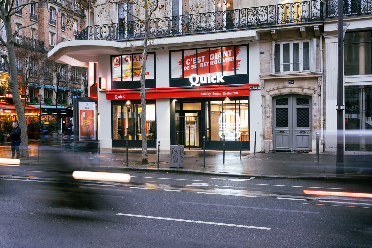 Quick a 117 restaurants en France, à 90 % en franchise. - © Matthieu Engelen