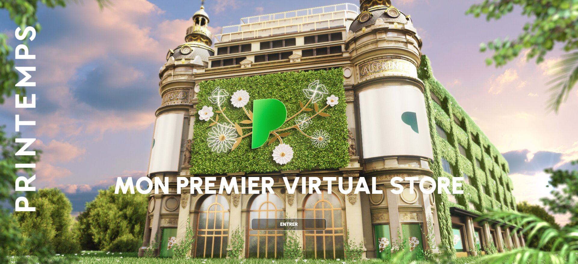 Le magasin virtuel est accessible depuis le site e-commerce de Printemps. - © Printemps