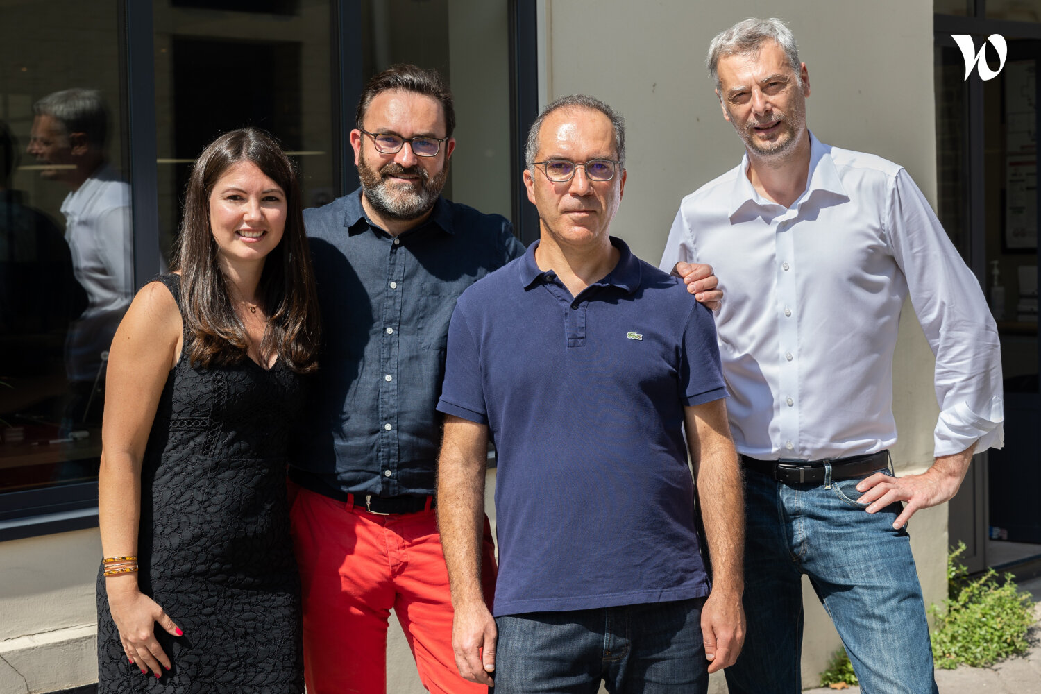 Anne-Cécile Fouchard, associée, et Matthieu Chabeaud, Joël Celaries, Alexandre Schneider, les trois cofondateurs. - © Welcome to the jungle
