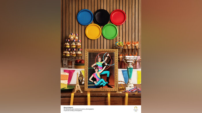 Affiche artistique des Jeux de Paris 2024 réalisée par les photographes Elsa & Johanna  - © Elsa & Johanna