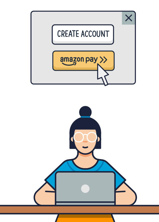Tous les clients Amazon disposent d’un compte Amazon Pay. - © Amazon