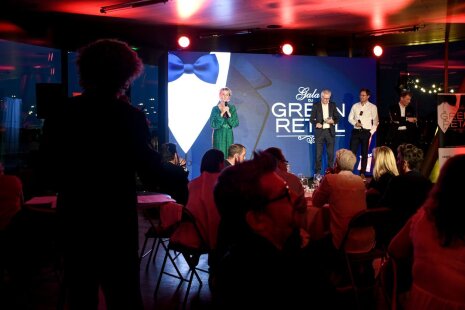 Catherine DE BLEECKER (OXYBUL), Thierry LE GUENIC (ULYSSE), Cyril GOULET (CHAUSSEXPO) et Henri DU MASLE (CLARINS) - © Républik Retail