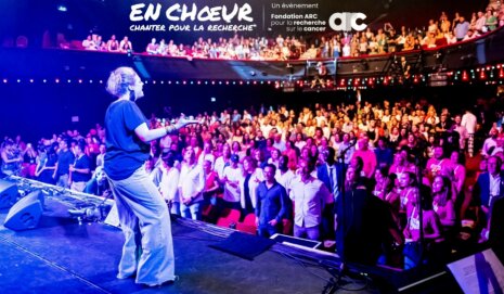 La Fondation ARC s'est associée aux Soirées La La La pour organiser un événement musical en soutien à la recherche contre le cancer : "En chœur, chanter pour la recherche" - © Fondation ARC