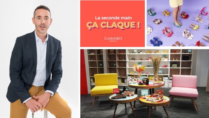 Antony Bacle pilote le sujet seconde main pour Eram, Texto, Bocage et Melow Yellow. - © Eram