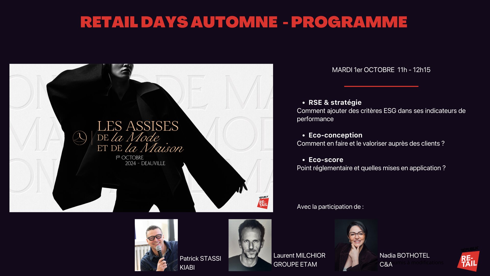 Programme Assises de la Mode et Maison. - © D.R.