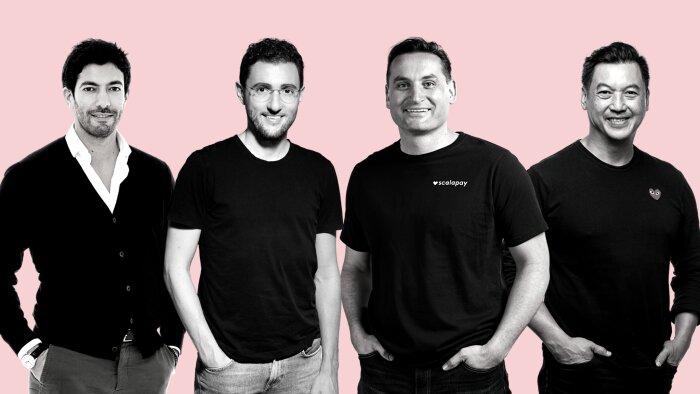 (De gauche à droite) Raffaele Terrone, Simone Mancini, Johnny Mitresvki, Pingki Houang. - © Scalapay