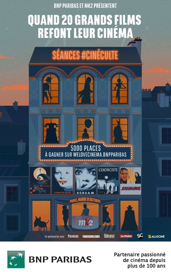 « Ciné Culte » par BNP Paribas et MK2 - © BNP Paribas