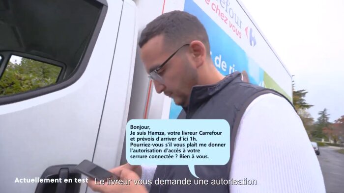 Une vidéo présentant ce test a été publiée sur LinkedIn. - © Carrefour
