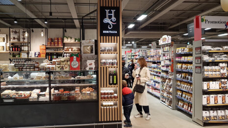 Le stand italien est plébiscité. - © Républik Retail