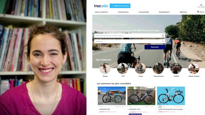 Marion Vergnet va piloter Troc Vélo, la plateforme de vélos d’occasion récemment rachetée. - © D.R.