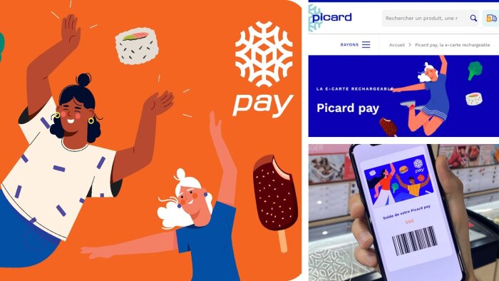 Picard Pay est une carte de paiement prépayée rechargeable. - © Picard