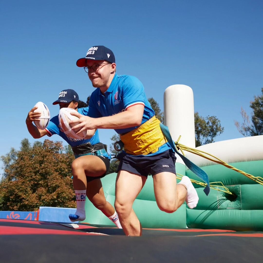Le Village Rugby Toulouse propose de nombreuses animations dont des initiations au rugby avec des associations locales. - © Village Rugby Toulouse Métropole