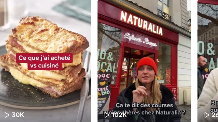 Instagram et TikTok pour valoriser l’offre, les messages et engagements de Naturalia. - © D.R.