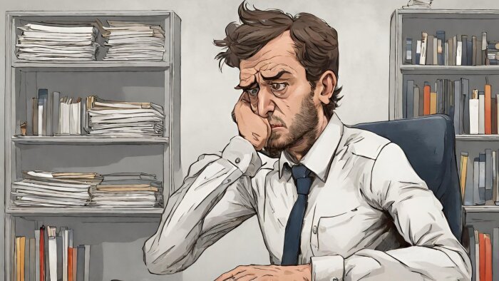 En France, seulement 21 % des employés ont une bonne relation au travail et 27 % se disent épanouis. - © Canva/Générée par IA