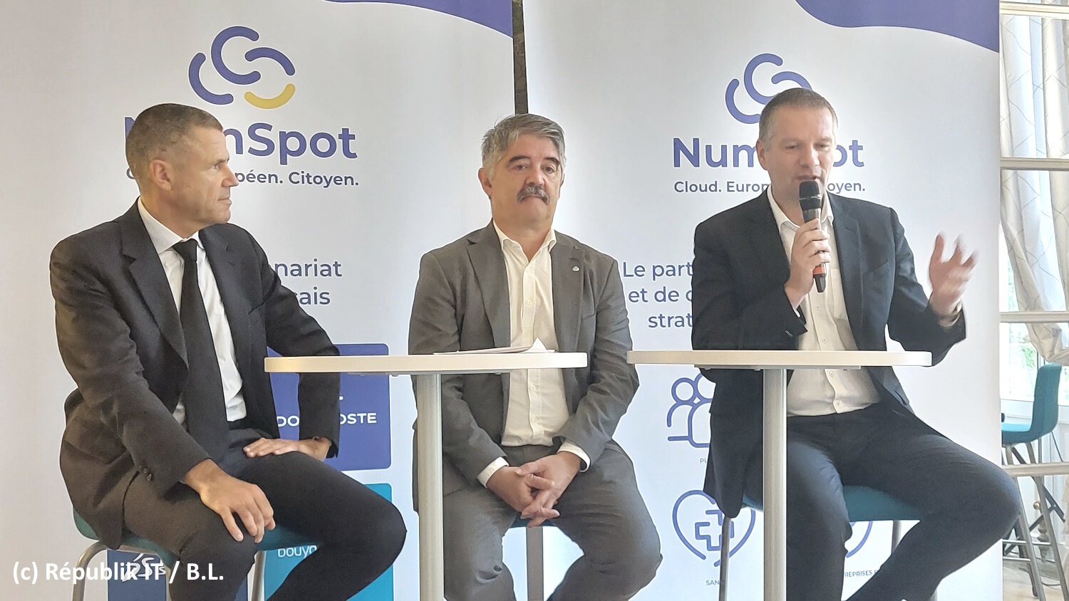 GàD : Hervé Thoumyre (CNP-A), Alain Issarni (Numspot) et Guillaume Poupard (Docaposte). - © Républik IT / B.L.