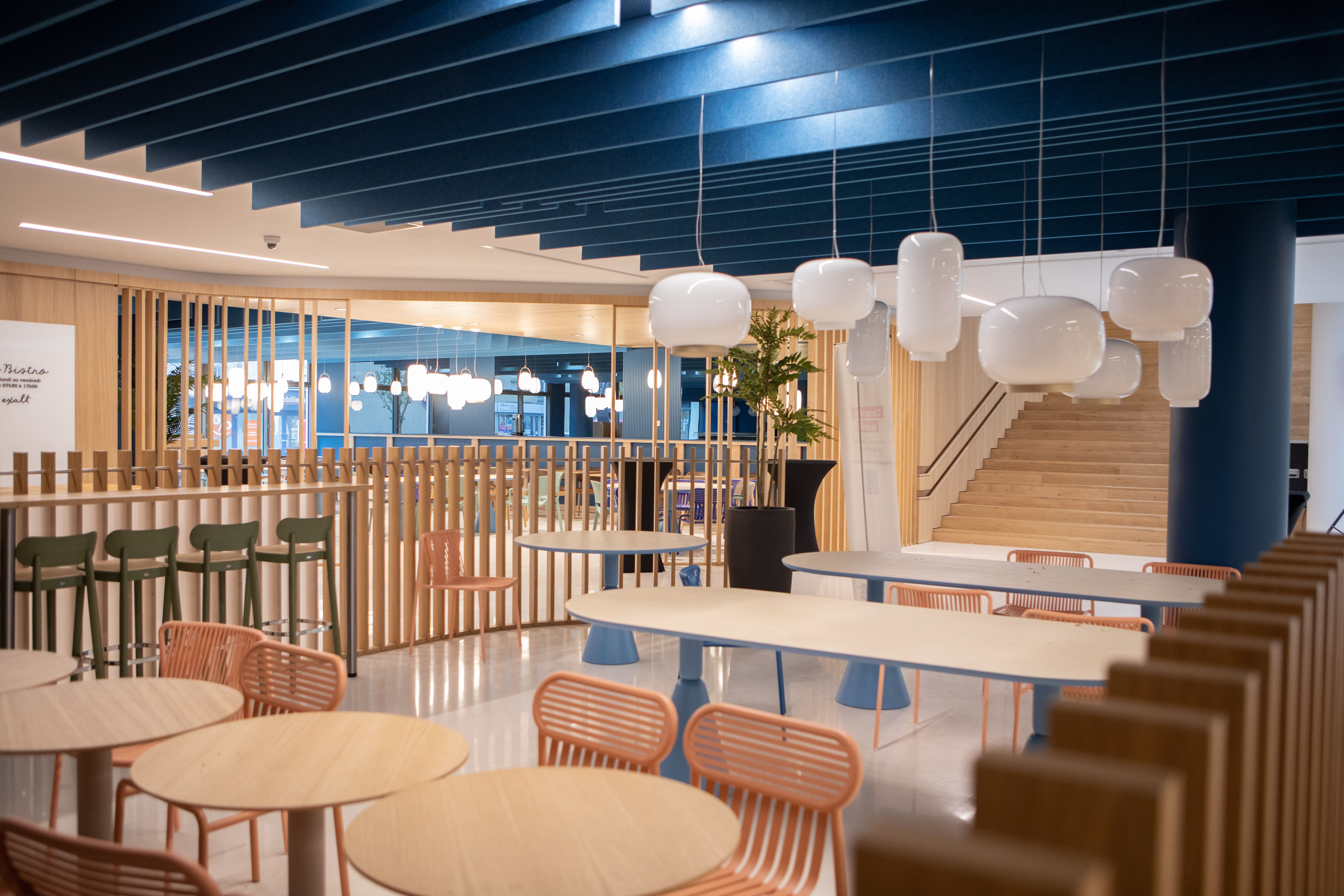 Le bistrot, un lieu de convivialité pour les salariés. - © CNP Assurances